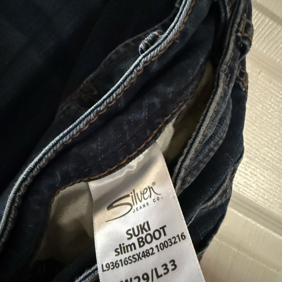 Silver Jeans Women's Dark Blue Boot Cut Jeans - Picture 8 of 11